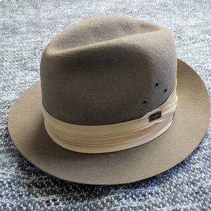 Dobbs Fifth Avenue Tan Wool Fedora
